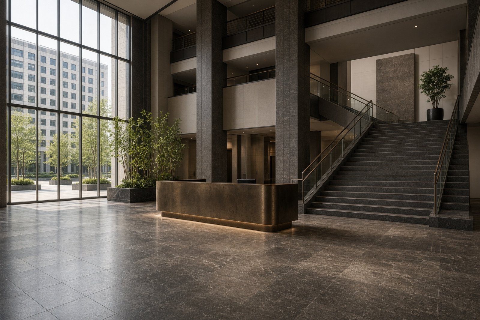 The lobby at Meridian House